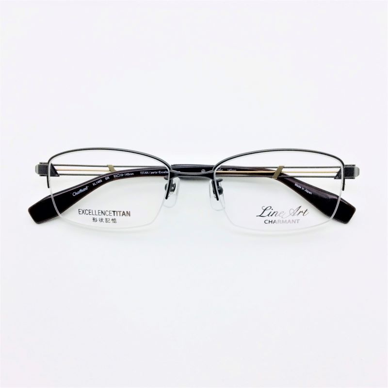 No.1468+メガネ　Charmant　k18 刻印有り 【度数入り込み価格】 No.1468-メガネ Charmant K18 刻印有り 【フレームのみ価格